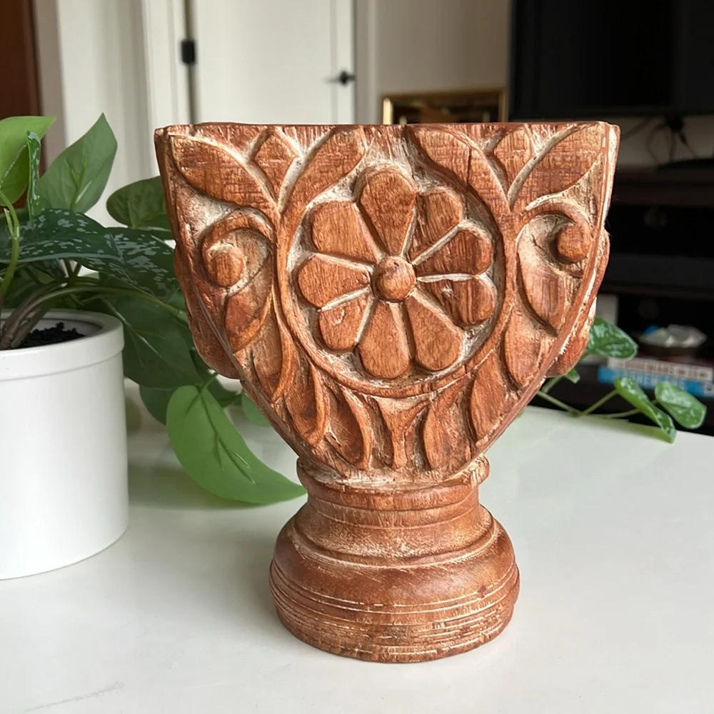 Vintage carved floral
